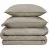 VENCE - Linge De Lit Uni En Lin Lavé - Beige -Doublures De Lit Soldes 2024 Lot de 2 taies d oreiller VENCE 27362853 D 2