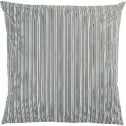 VERGA - Lot De 2 Taies D'oreiller Rayées En Coton - Bleu 63x63cm