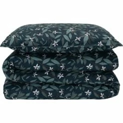 AZALEE - Lot De 2 Taies D'oreiller En Percale De Coton - Motifs Fleurs D'oranger 63x63cm -Doublures De Lit Soldes 2024 Lot de 2 taies oreiller 63x63 AZALEE 26743004 D 2