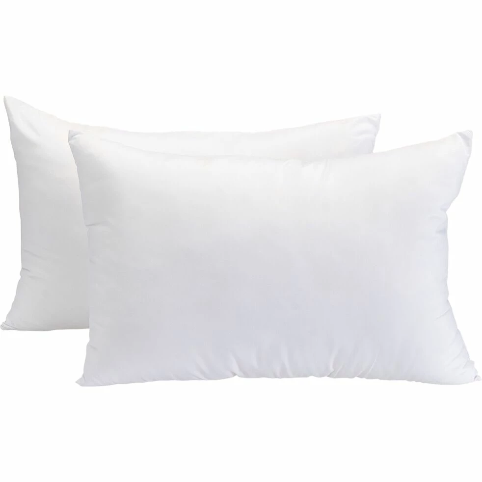 NAO - Lot De 2 Oreillers Moelleux Lavables - Blanc 45x70cm 3 NAO - Lot De 2 Oreillers Moelleux Lavables - Blanc 45x70cm
