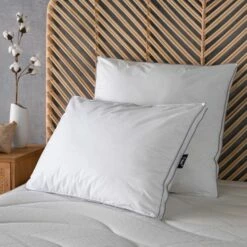 NEVEN - Oreiller Ferme En Percale De Coton - Blanc 65x65cm -Doublures De Lit Soldes 2024 OREILLER NEVEN 27327944 A 1