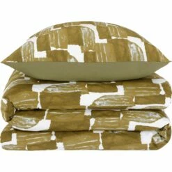 OLIVETTI - Housse De Couette 260x240cm Et 2 Taies D'oreiller 63x63cm En Coton - Motifs Olivetti