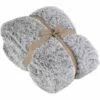 LALOU - Couvre-lit Réversible Effet Fourrure - Gris 180x230cm -Doublures De Lit Soldes 2024 PLAID Lalou 22521750 B 1