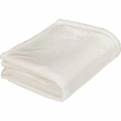 ROBIN - Couvre Lit Effet Polaire- Blanc Ventoux 180x220cm -Doublures De Lit Soldes 2024 PLAID ROBIN 26467115 B 1