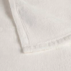 ROBIN - Couvre Lit Effet Polaire- Blanc Ventoux 180x220cm -Doublures De Lit Soldes 2024 PLAID ROBIN 26467115 Z 1