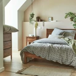 GOYA - Housse De Couette 240x220cm Et 2 Taies D'oreiller 63x63cm En Coton Et Lin - Motif Amande -Doublures De Lit Soldes 2024 Parure GOYA 27442241 A 1