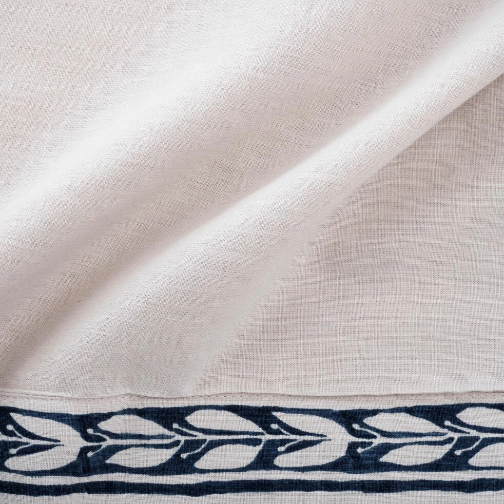 KISSOS - Housse De Couette Et 2 Taies D'oreiller En Coton Finition Frise - Beige 240x220cm 6 KISSOS - Housse De Couette Et 2 Taies D'oreiller En Coton Finition Frise - Beige 240x220cm – Image 4