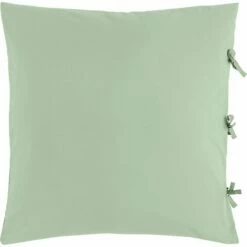 MANTA - Housse De Couette 240x220cm Et 2 Taies D'oreiller 65x65cm En Coton Lavé - Vert Olivier -Doublures De Lit Soldes 2024 Parure MANTA 27465448 F 2