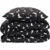 MATTI - Housse De Couette 140x200cm Et 1 Taie D'oreiller 63x63cm En Coton - Noir Et Blanc -Doublures De Lit Soldes 2024 Parure MATTI 27456200 F 1