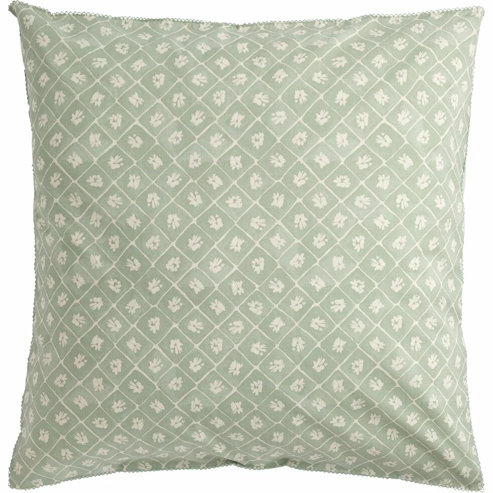PIASTRE - Housse De Couette 240x220cm Et 2 Taies D'oreiller 63x63cm En Coton Lavé - Vert 4 PIASTRE - Housse De Couette 240x220cm Et 2 Taies D'oreiller 63x63cm En Coton Lavé - Vert – Image 2