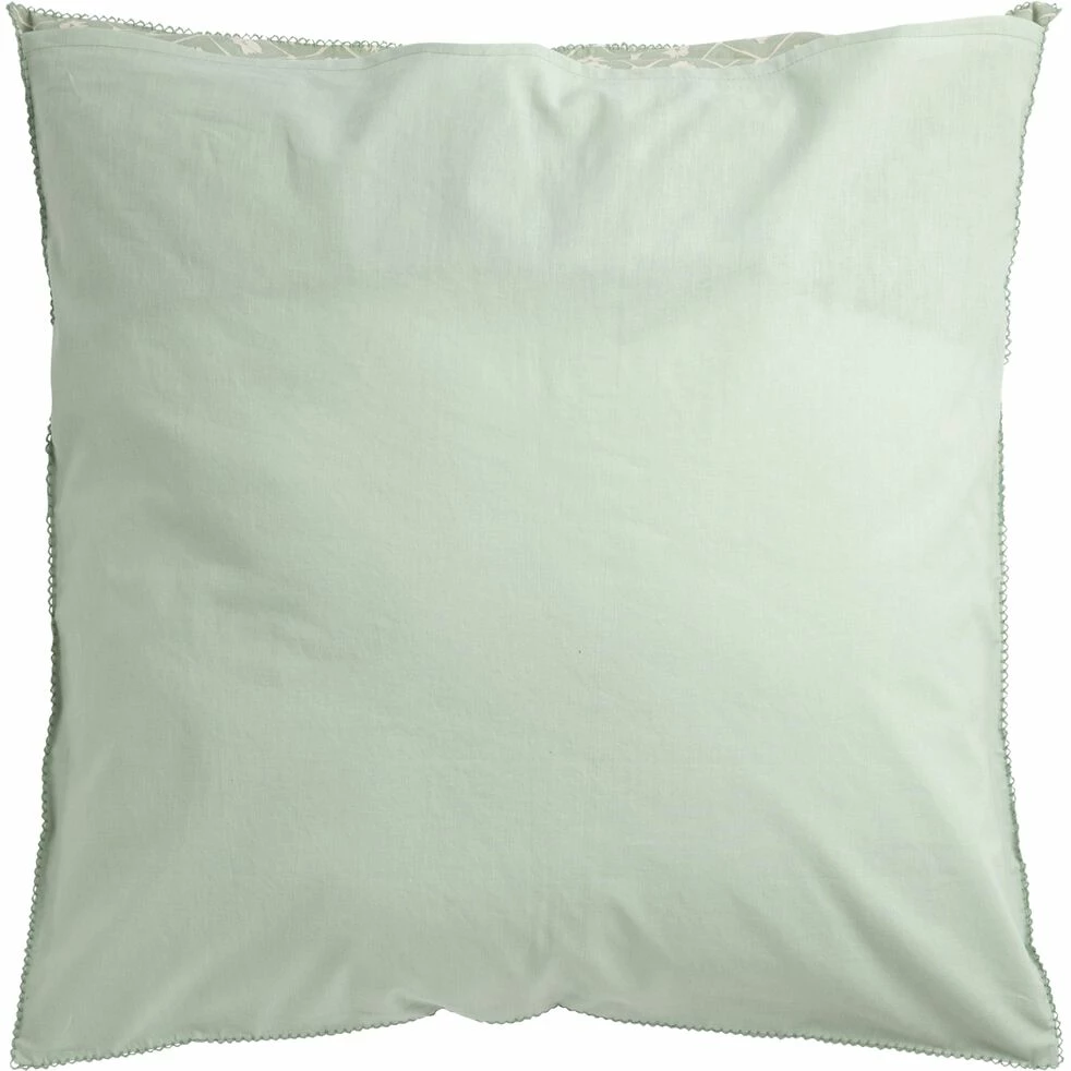 PIASTRE - Housse De Couette 240x220cm Et 2 Taies D'oreiller 63x63cm En Coton Lavé - Vert 5 PIASTRE - Housse De Couette 240x220cm Et 2 Taies D'oreiller 63x63cm En Coton Lavé - Vert – Image 3