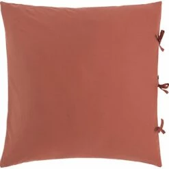 MANTA - Housse De Couette 240x220cm Et 2 Taies D'oreiller 65x65cm En Coton Lavé - Rouge Terracotta 19 MANTA - Housse De Couette 240x220cm Et 2 Taies D'oreiller 65x65cm En Coton Lavé - Rouge Terracotta -Doublures De Lit Soldes 2024 Parure linge de lit MANTA 27288283 F 2
