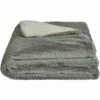 MARIUS - Couvre Lit Imitation Fourrure - Gris Restanque 180x220cm -Doublures De Lit Soldes 2024 Plaid MARIUS 26465777 F 1