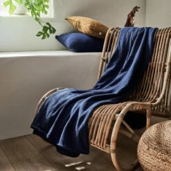 TESSALY - Couvre-lit En Gaze De Coton - Bleu Céou 180x230cm 10 TESSALY - Couvre-lit En Gaze De Coton - Bleu Céou 180x230cm -Doublures De Lit Soldes 2024 Plaid TESSALY 27406960 A 1