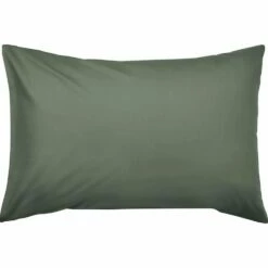 CALANQUES - Lot De 2 Taies D'oreiller En Coton - Vert Cèdre 50x70cm