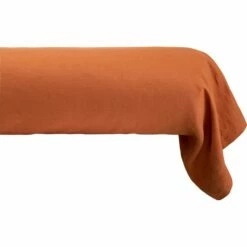 VENCE - Linge De Lit Uni En Lin Lavé - Brun Rustrel -Doublures De Lit Soldes 2024 TAIE TRAVERSIN VENCE 27362976 F 1