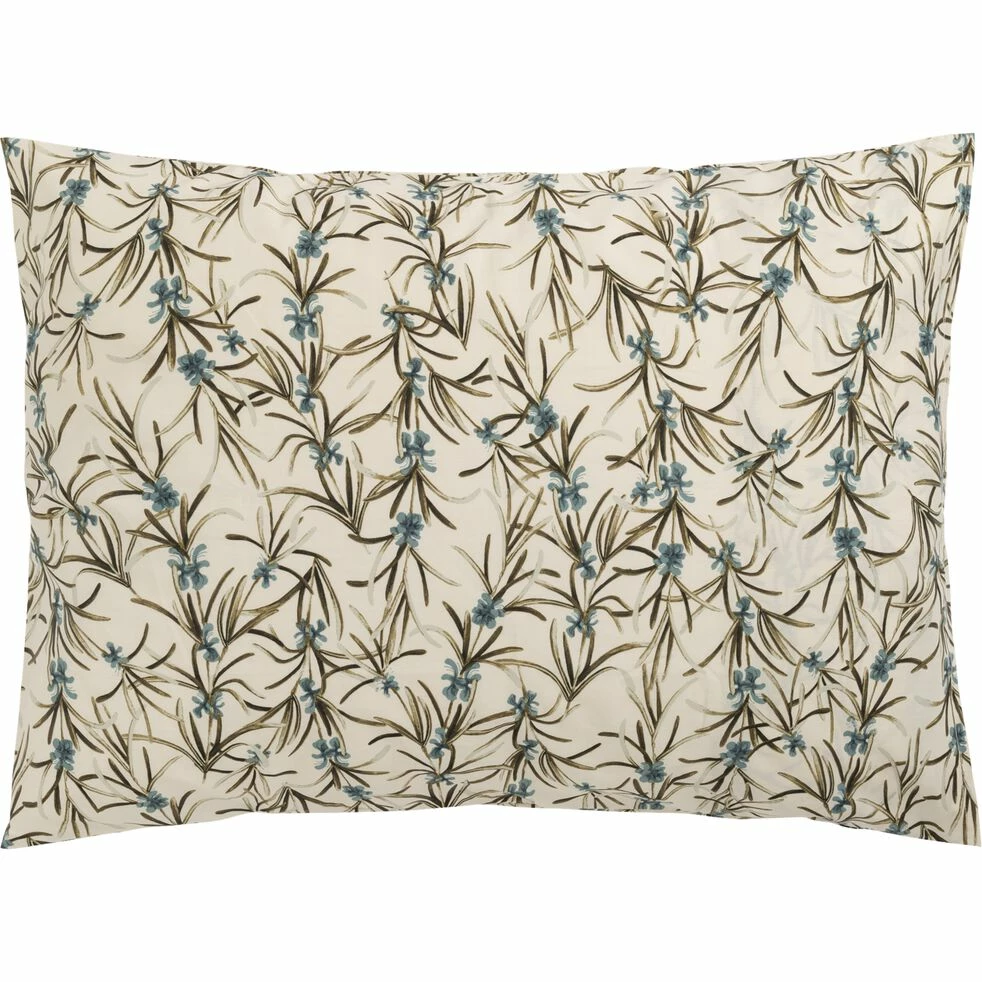 ROMARIN - Lot De 2 Taies D'oreiller En Percale De Coton - Motifs Romarin 50x70cm 3 ROMARIN - Lot De 2 Taies D'oreiller En Percale De Coton - Motifs Romarin 50x70cm