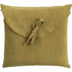 VENCE - Lot De 2 Taies D'oreiller En Lin Lavé - Jaune Alep 50x70cm -Doublures De Lit Soldes 2024 TAIES OREILLER VENCE 27362730 D 1