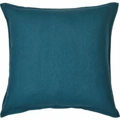 VENCE - Linge De Lit Uni En Lin Lavé - Bleu Figuerolles -Doublures De Lit Soldes 2024 TAIES OREILLER VENCE 27362754 F 1