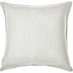 VENCE - Lot De 2 Taies D'oreiller En Lin Lavé - Blanc Capelan 65x65cm