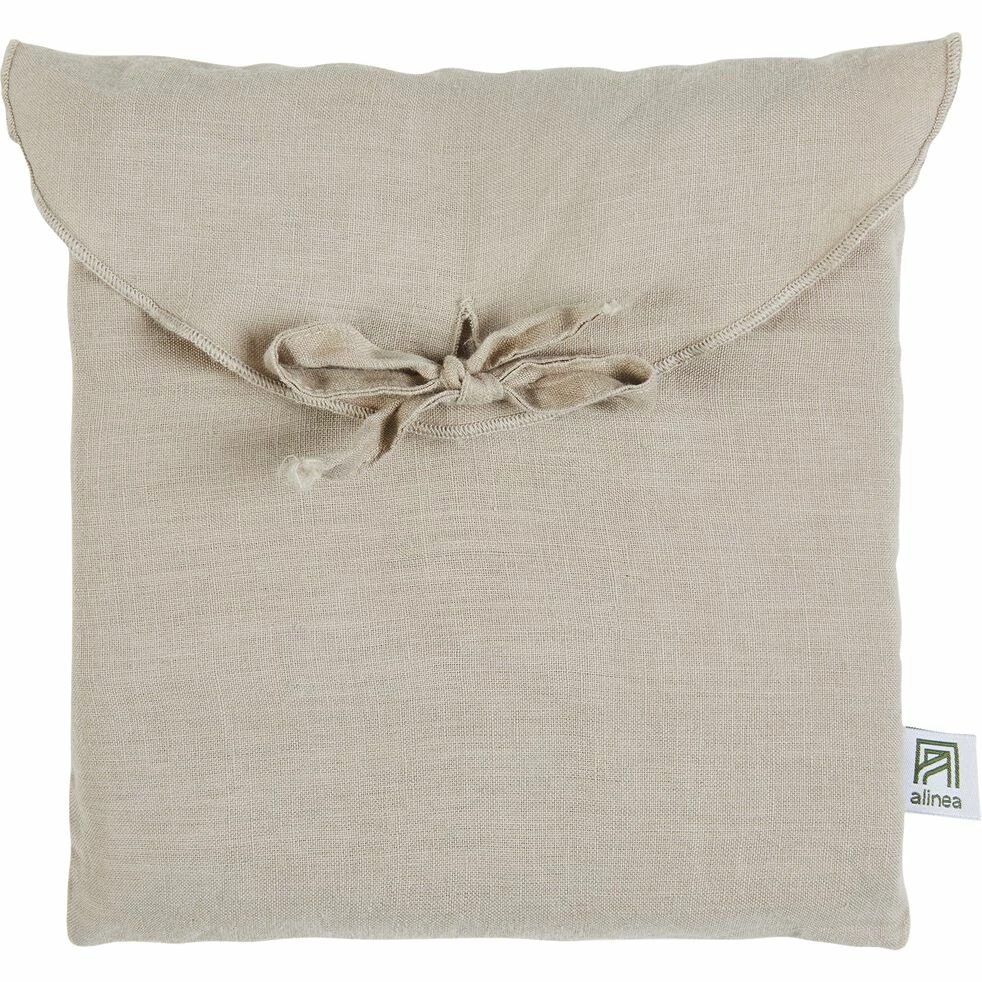 VENCE - Lot De 2 Taies D'oreiller En Lin Lavé - Beige 65x65cm 4 VENCE - Lot De 2 Taies D'oreiller En Lin Lavé - Beige 65x65cm – Image 2