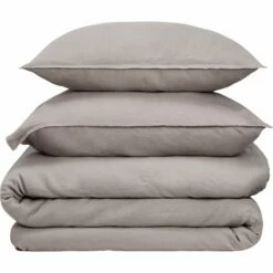 VENCE - Lot De 2 Taies D'oreiller En Lin Lavé - Beige 65x65cm 11 VENCE - Lot De 2 Taies D'oreiller En Lin Lavé - Beige 65x65cm -Doublures De Lit Soldes 2024 TAIES OREILLER VENCE 27362853 D 2