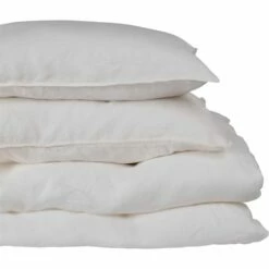 VENCE - Lot De 2 Taies D'oreiller En Lin Lavé - Blanc Capelan 50x70cm -Doublures De Lit Soldes 2024 TAIES OREILLER VENCE 27363959 D 2