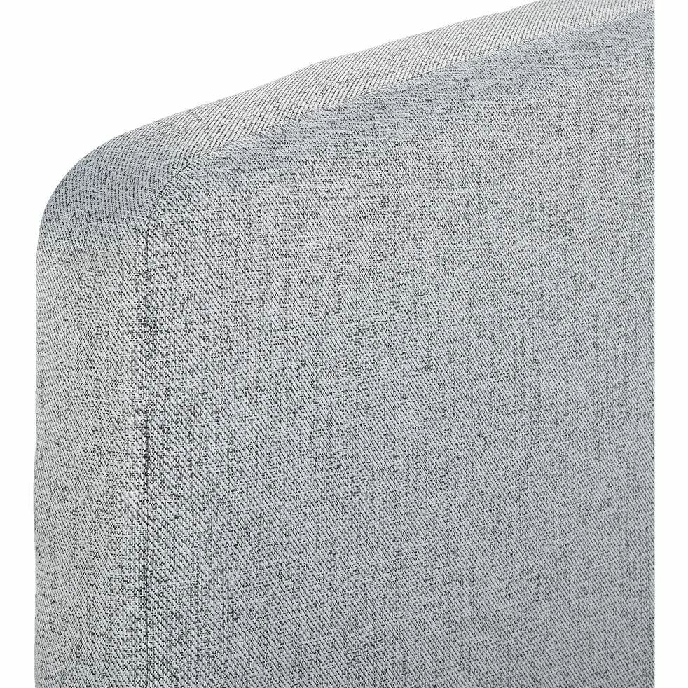 MELETTE - Tête De Lit Droite En Tissu - Gris Clair L190cm 4 MELETTE - Tête De Lit Droite En Tissu - Gris Clair L190cm – Image 3