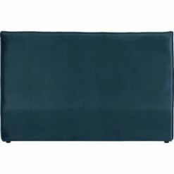 AELIS - Tête De Lit Rectangulaire En Velours - Bleu Figuerolles L175cm