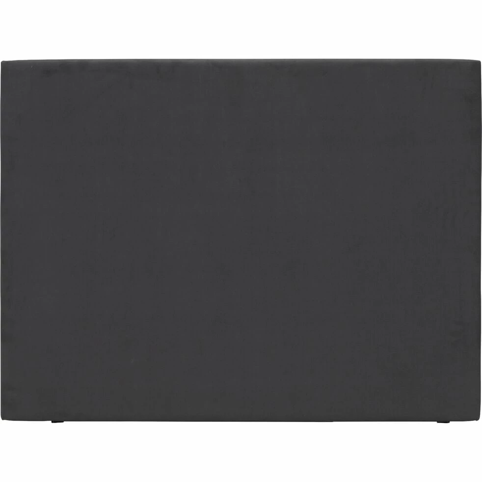 ETNA - Tête De Lit Droite En Tissu Bultex - Gris L180cm 3 ETNA - Tête De Lit Droite En Tissu Bultex - Gris L180cm