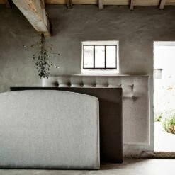 MELETTE - Tête De Lit Droite En Tissu - Gris Anthracite L190cm -Doublures De Lit Soldes 2024 Tete de lit MELETTE 26715735 A 1