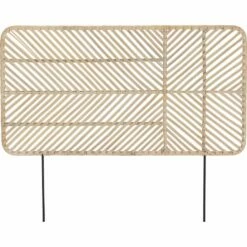 SELENE - Tête De Lit En Rotin Et Acier - L150cm