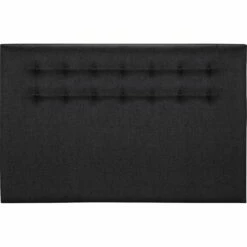 TIBOULEN - Tête De Lit Boutonnée En Tissu - Gris Anthracite L190cm -Doublures De Lit Soldes 2024 Tete de lit boutonnee TIBOULEN 26715728 F 1